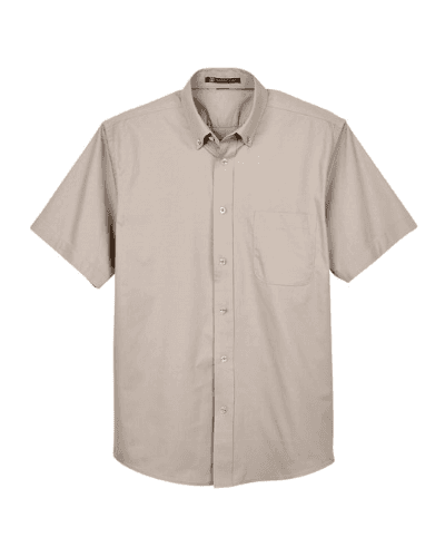 Harriton Men's Short-Sleeve Twill Shirt